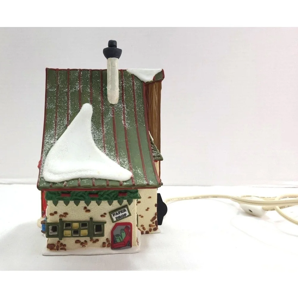 Department Dept 56 GIFT WRAP & RIBBONS North Pole Series REPAIRED Lighted